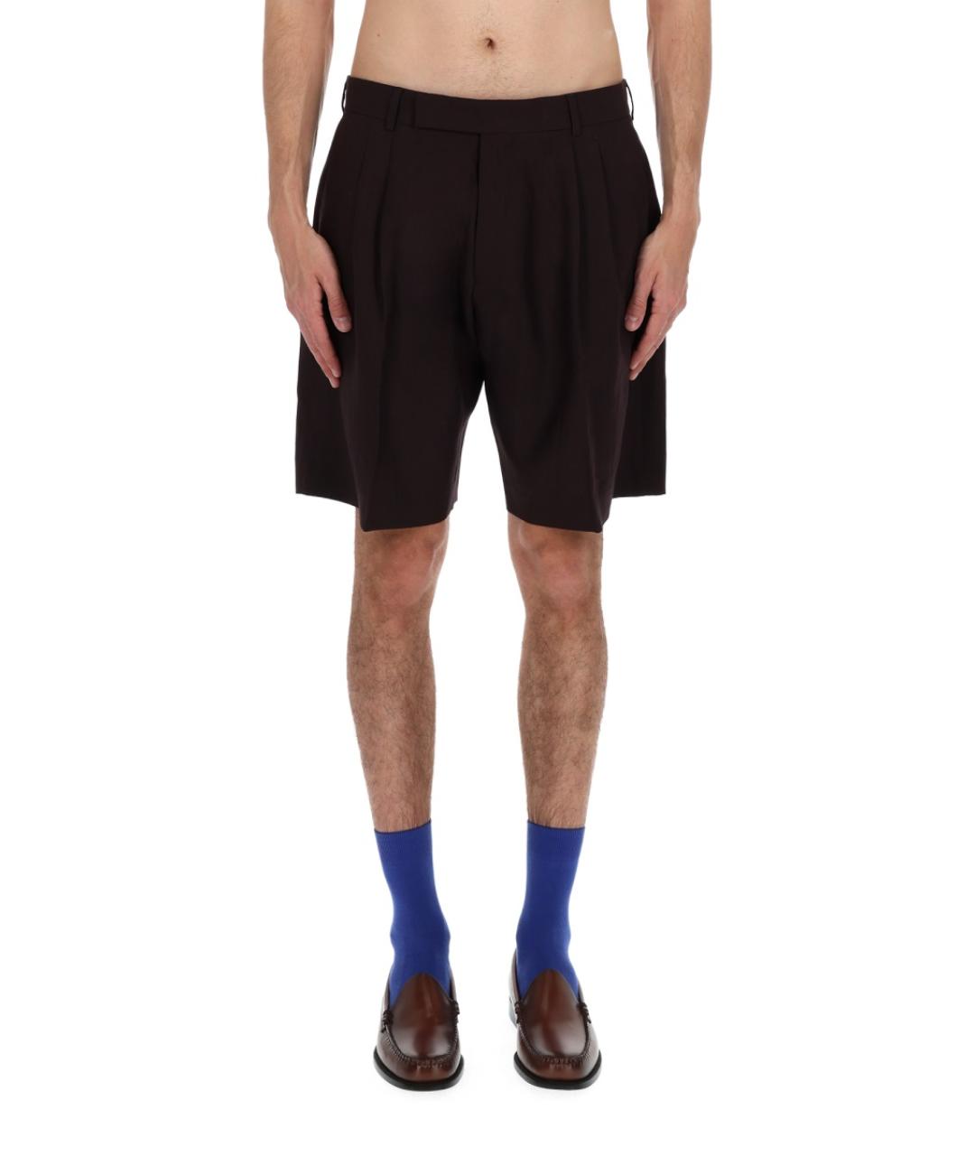 PAUL SMITH Фиолетовые льняные шорты, фото 6