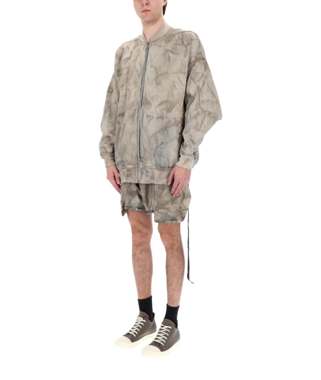 RICK OWENS DRKSHDW Коричневая хлопковая куртка, фото 2