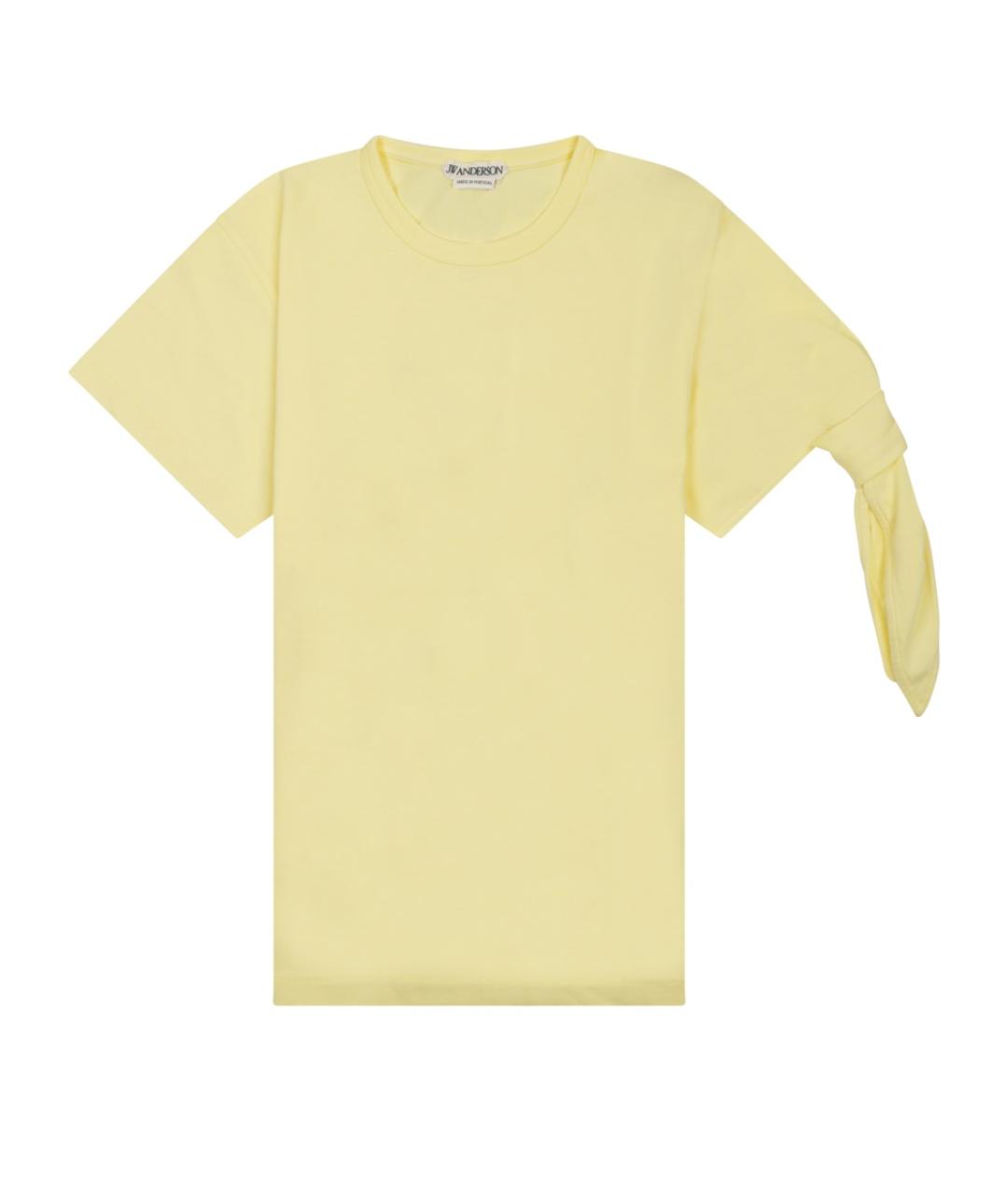 J.W.ANDERSON Желтая хлопковая футболка, фото 1