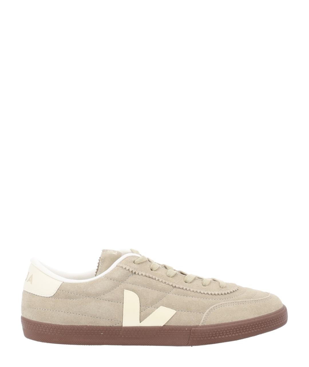 VEJA Серые замшевые низкие кроссовки / кеды, фото 1