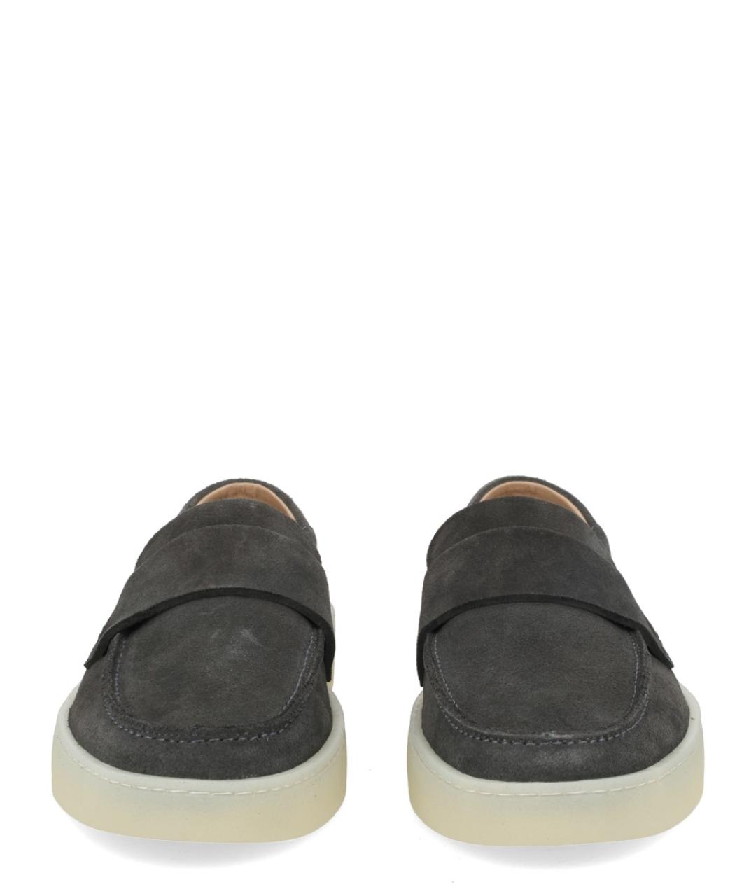 HUGO BOSS Серые замшевые лоферы, фото 3