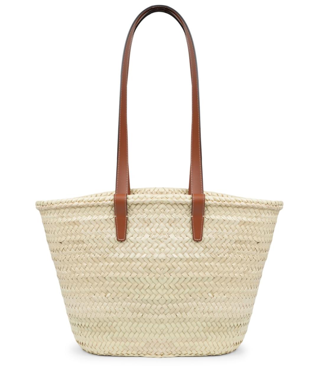 CELINE Бежевая пелетеная сумка тоут, фото 3