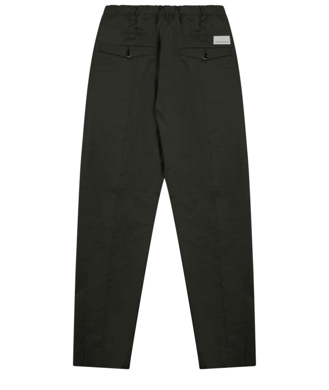 NINE IN THE MORNING Зеленые хлопковые повседневные брюки, фото 2