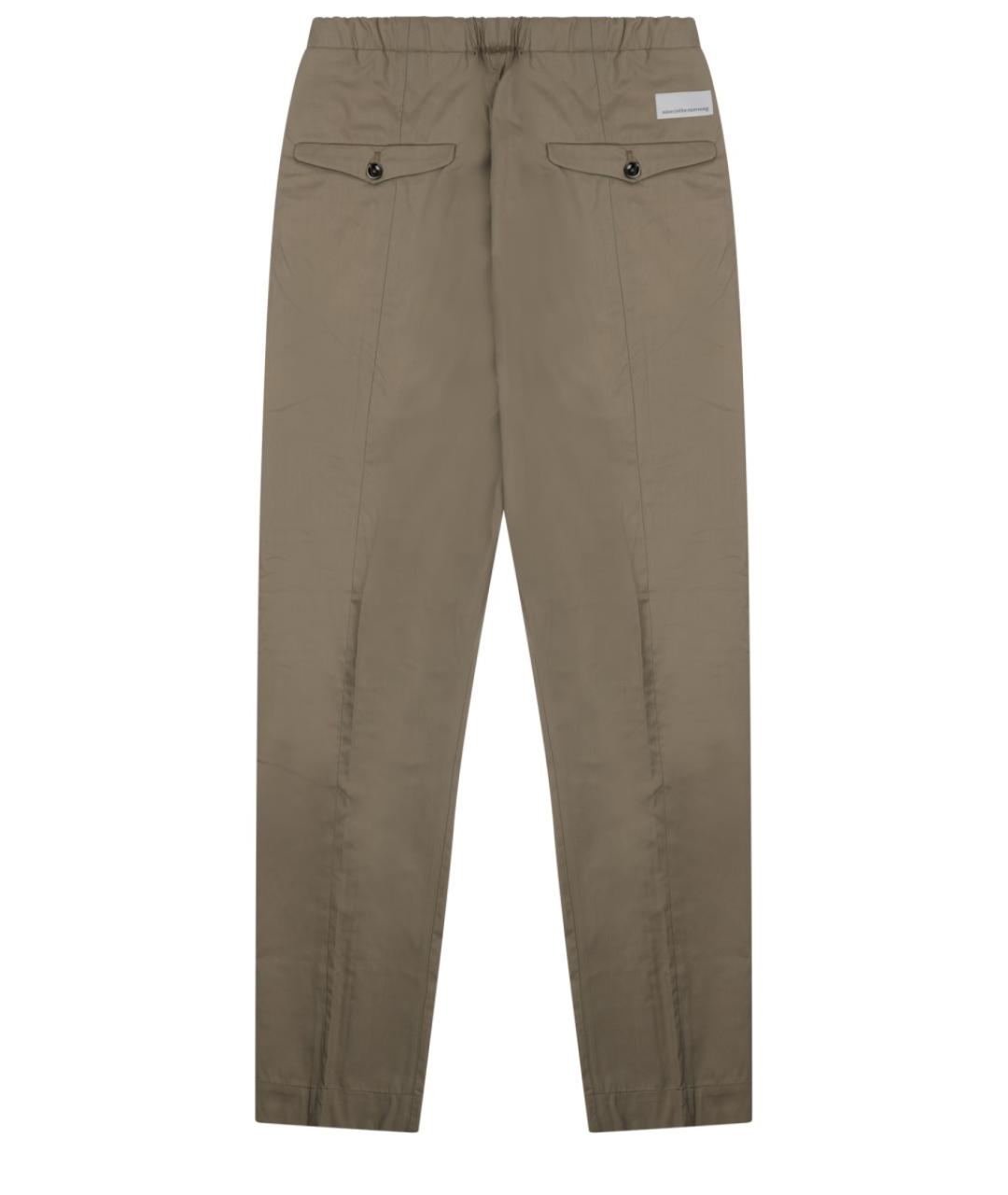 NINE IN THE MORNING Зеленые хлопковые повседневные брюки, фото 2