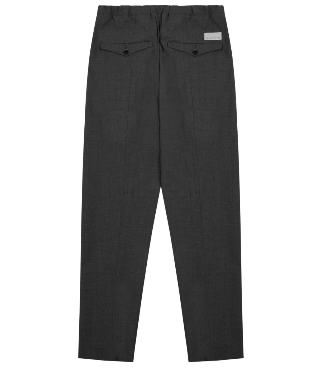 NINE IN THE MORNING Серые хлопковые повседневные брюки, фото 2