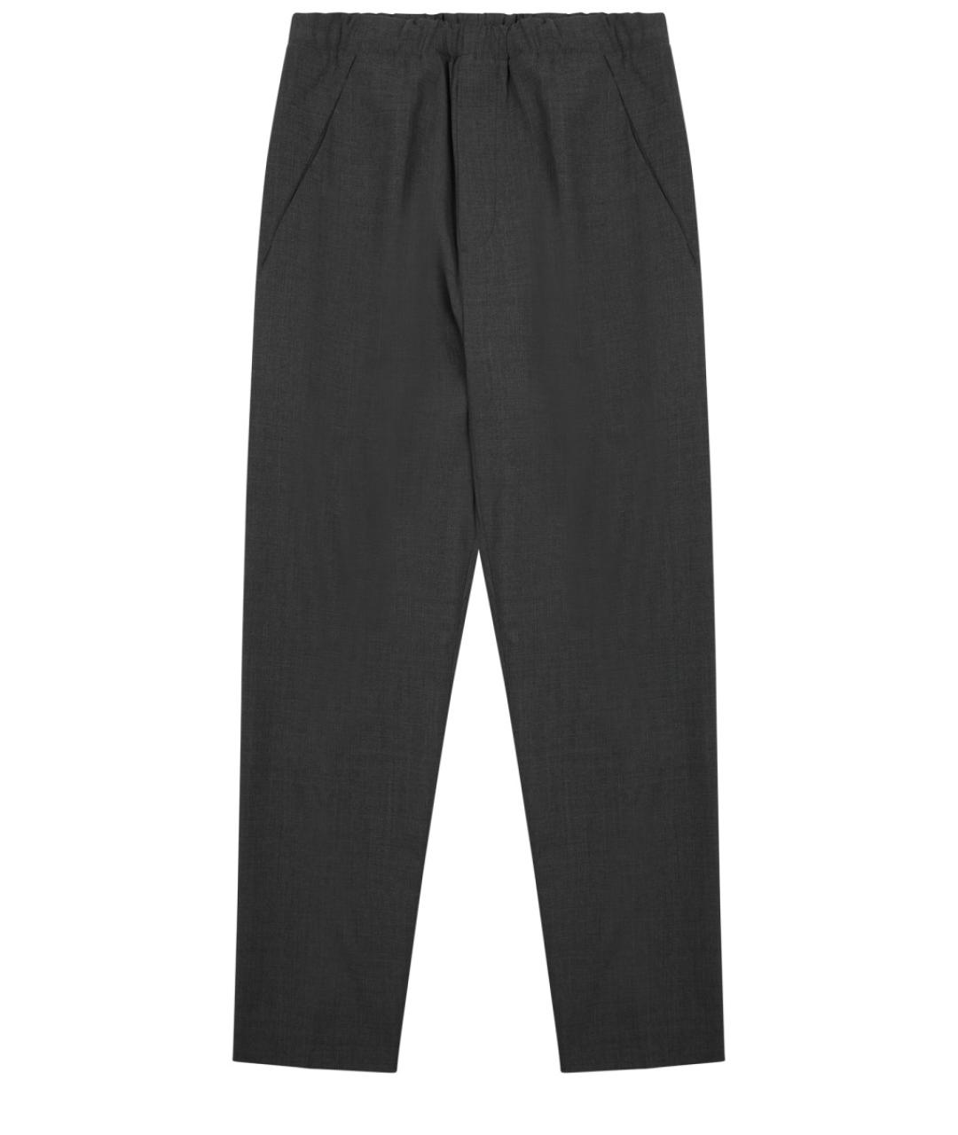 NINE IN THE MORNING Серые хлопковые повседневные брюки, фото 1