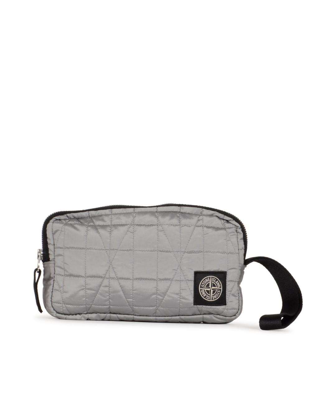 STONE ISLAND Серая синтетическая барсетка, фото 1