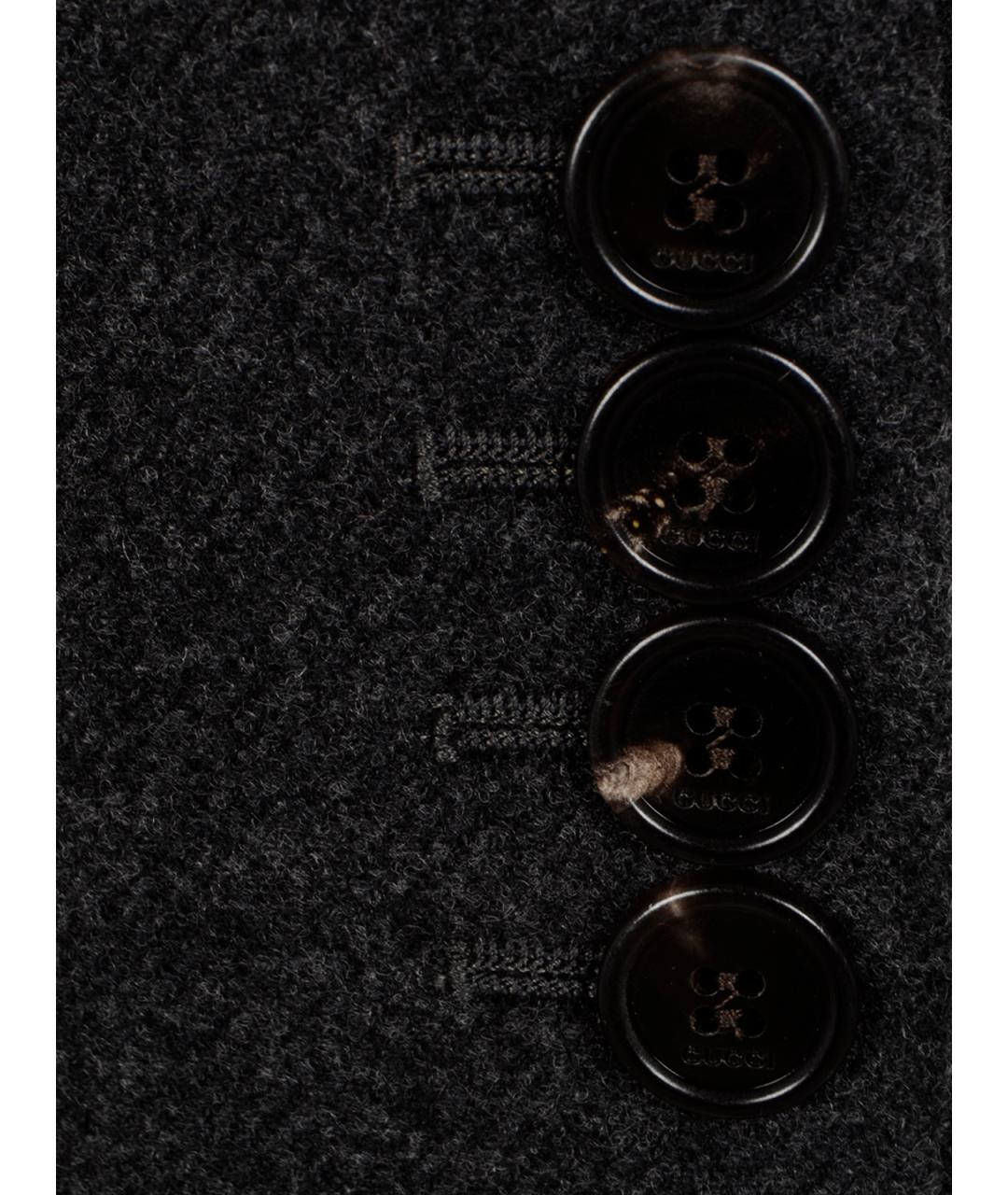 GUCCI Серый шерстяной жакет/пиджак, фото 3