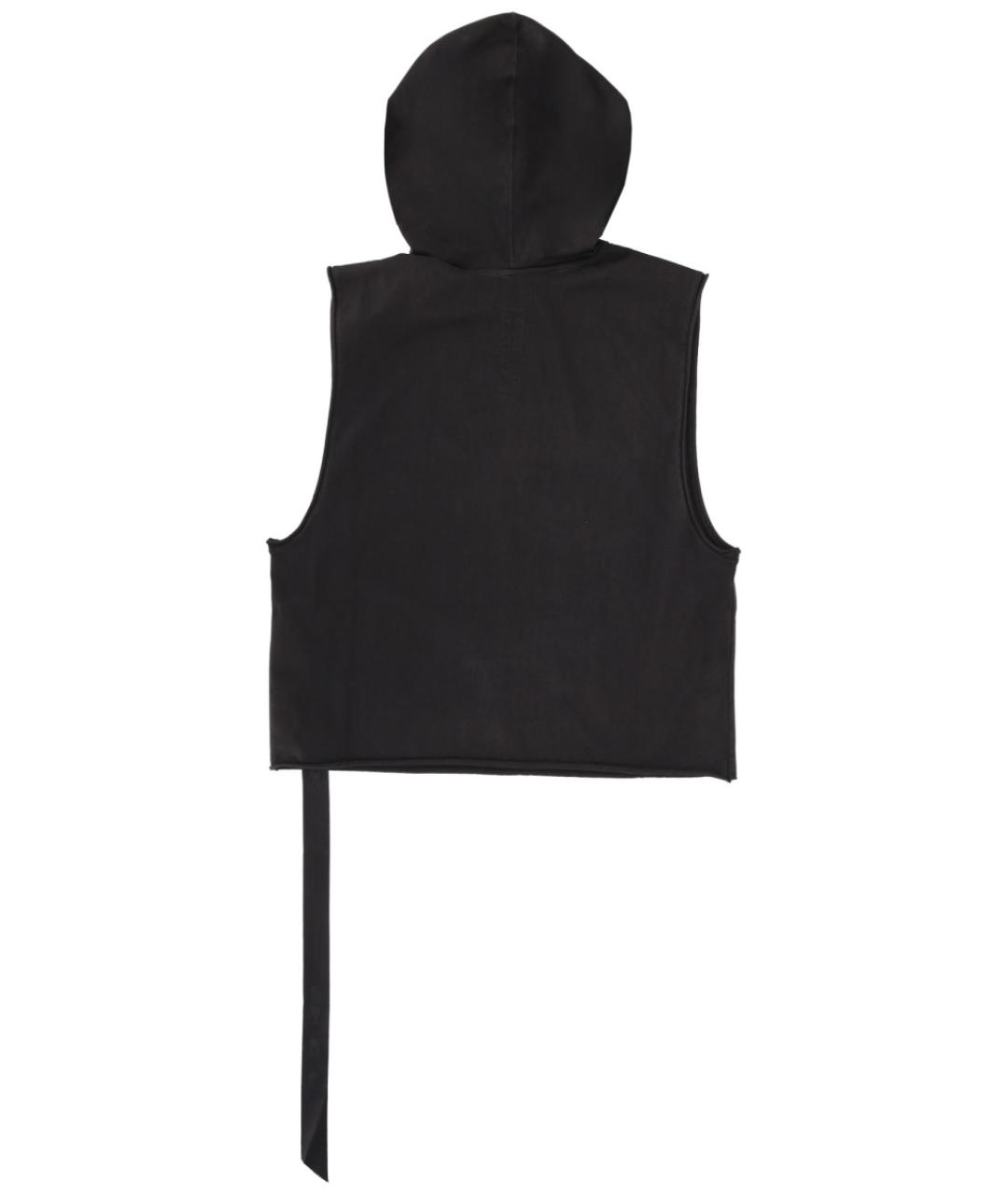 RICK OWENS DRKSHDW Черная хлопковая майка, фото 3