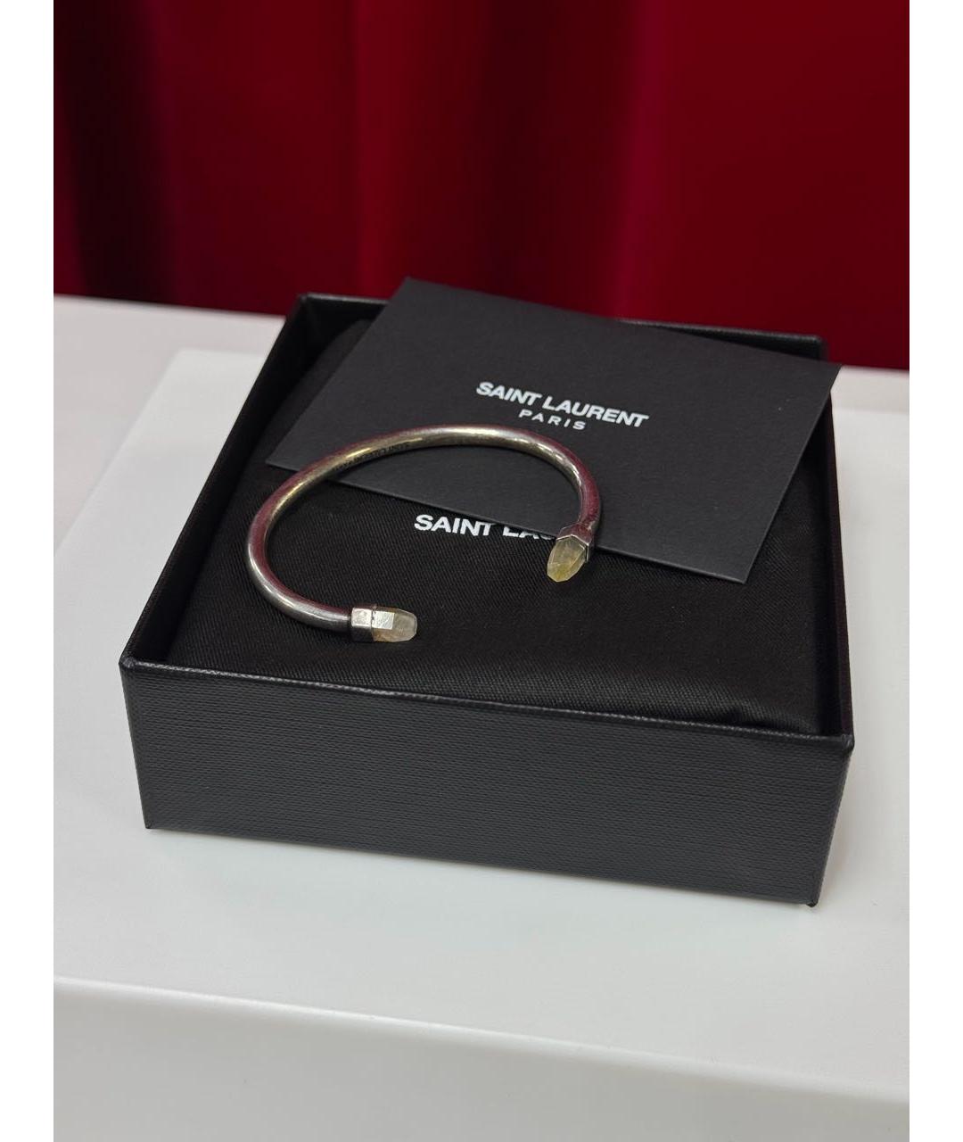 SAINT LAURENT Серебрянный браслет, фото 5