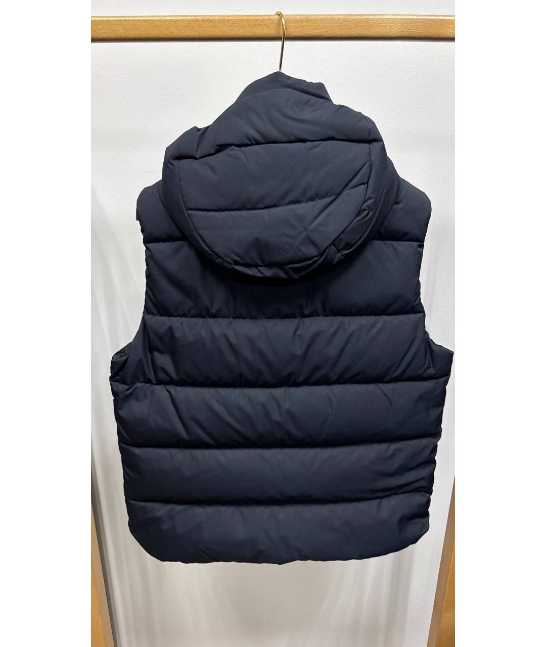 MOORER Темно-синий полиамидовый жилет, фото 4