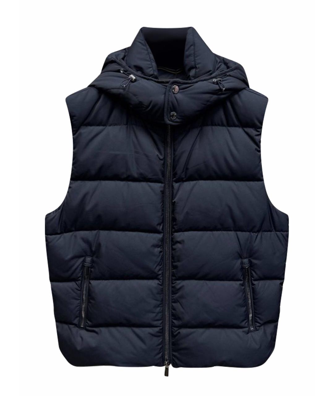 MOORER Темно-синий полиамидовый жилет, фото 1