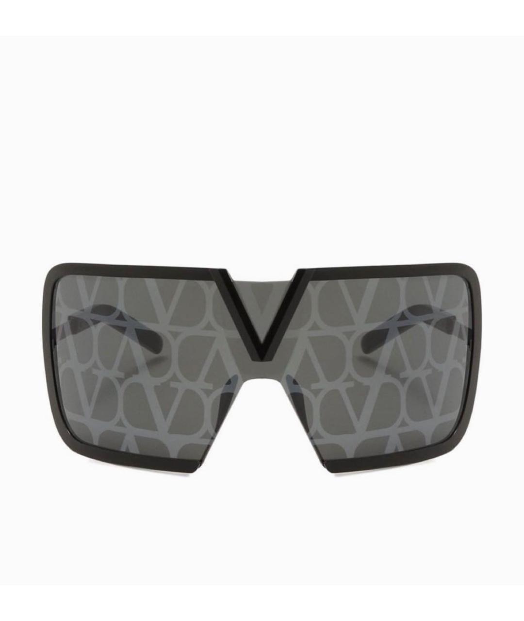 VALENTINO Черные пластиковые солнцезащитные очки, фото 7