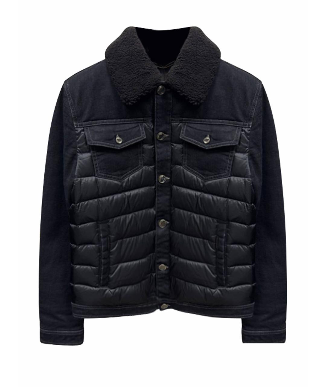 MOORER Черная хлопковая куртка, фото 1