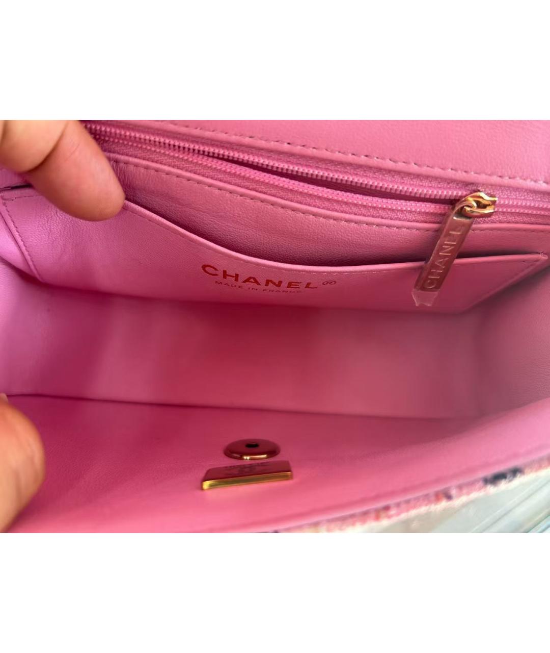 CHANEL Розовая сумка через плечо, фото 6