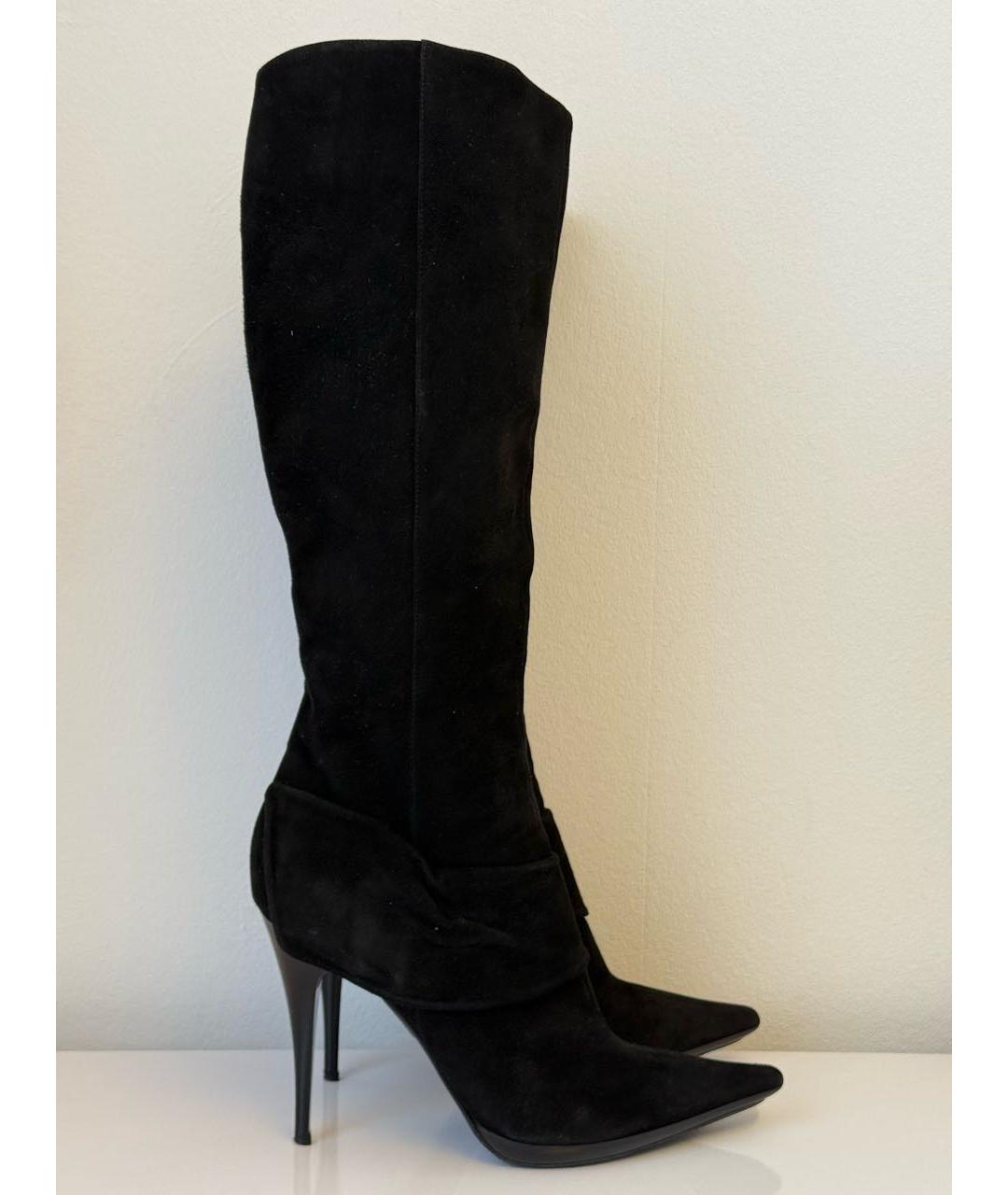 CASADEI Черные кожаные сапоги, фото 6