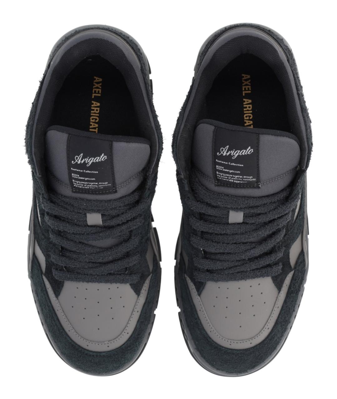 AXEL ARIGATO Черные кожаные низкие кроссовки / кеды, фото 5