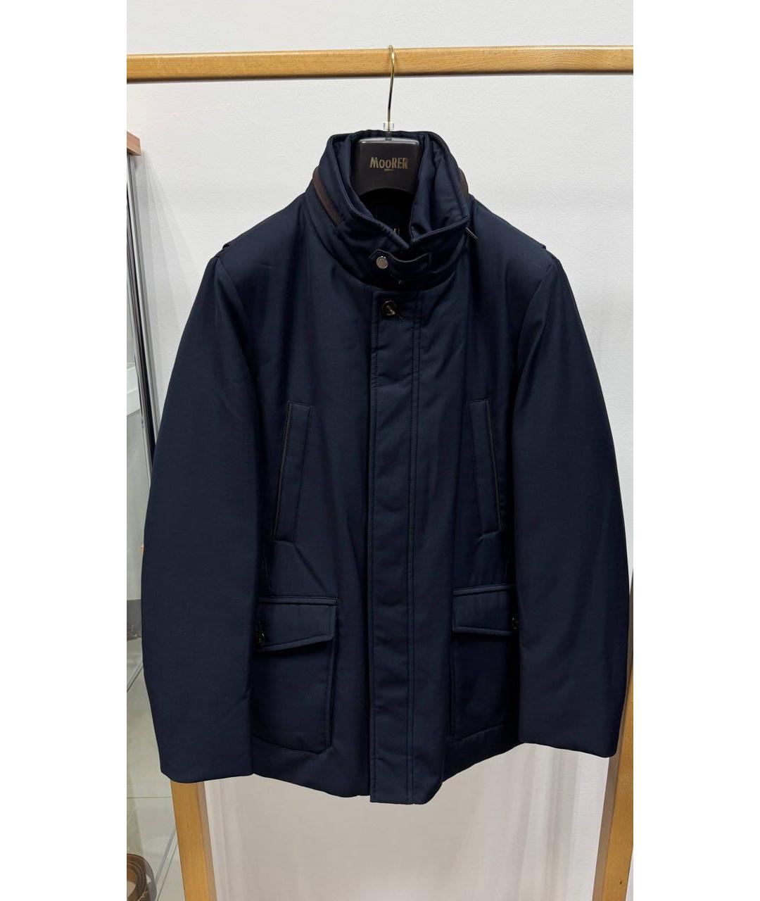 MOORER Темно-синяя полиамидовая куртка, фото 5