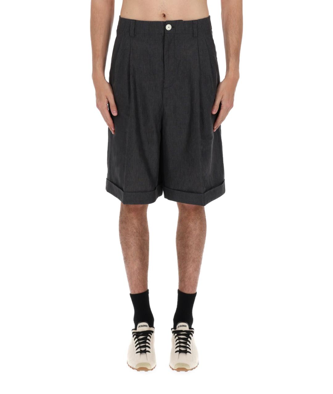 JACQUEMUS Серые хлопковые шорты, фото 6
