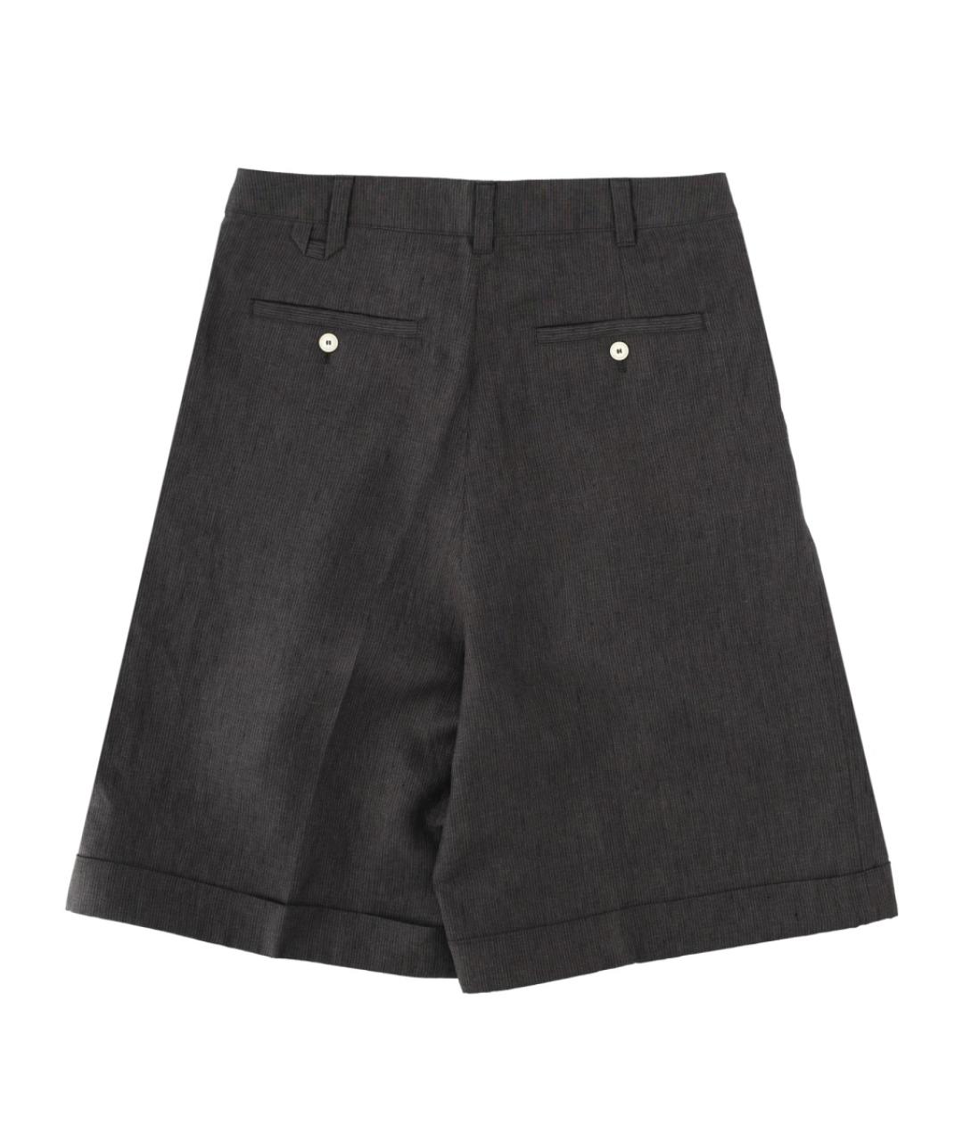 JACQUEMUS Серые хлопковые шорты, фото 3