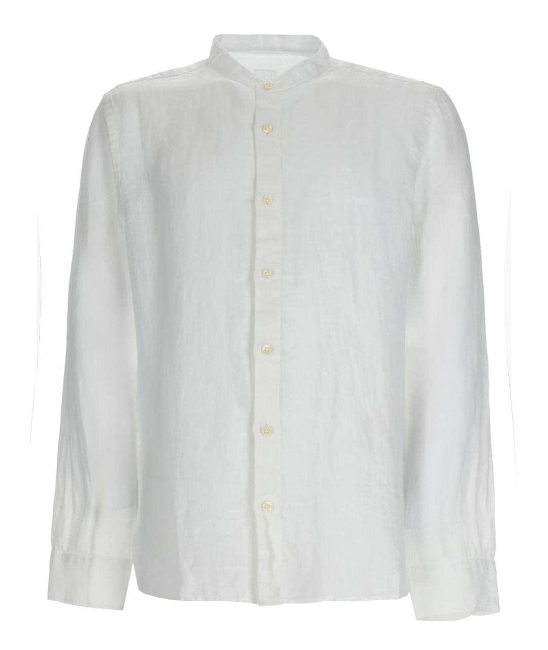 120% LINO Белая льняная кэжуал рубашка, фото 1