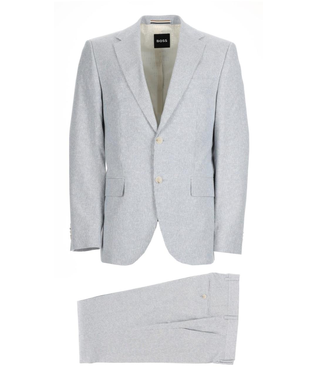 HUGO BOSS Серый классический костюм, фото 1