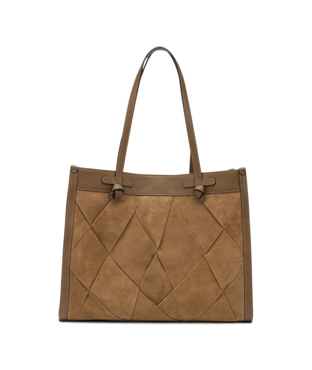 Gianni Chiarini Коричневая кожаная сумка тоут, фото 1