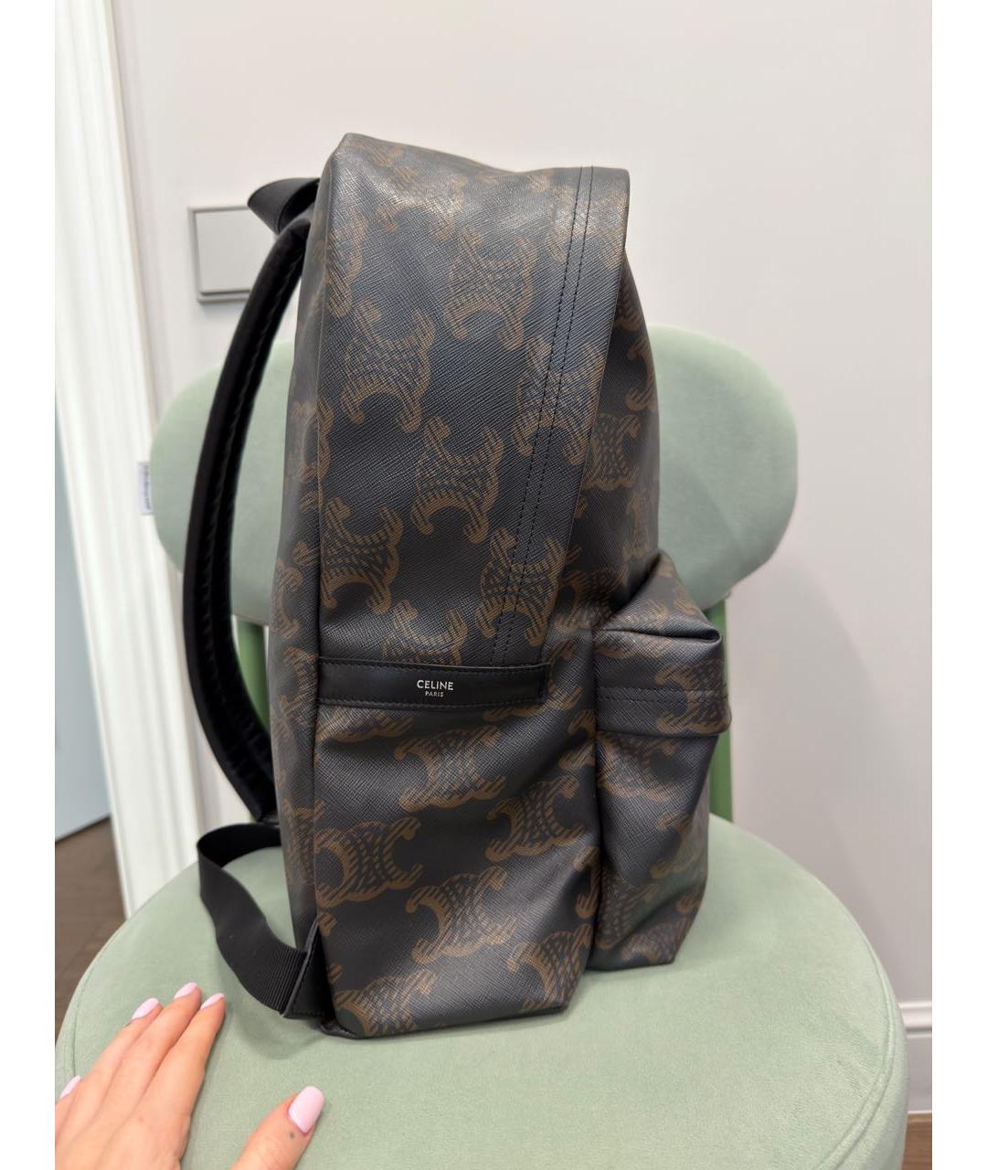 CELINE Коричневый рюкзак, фото 4