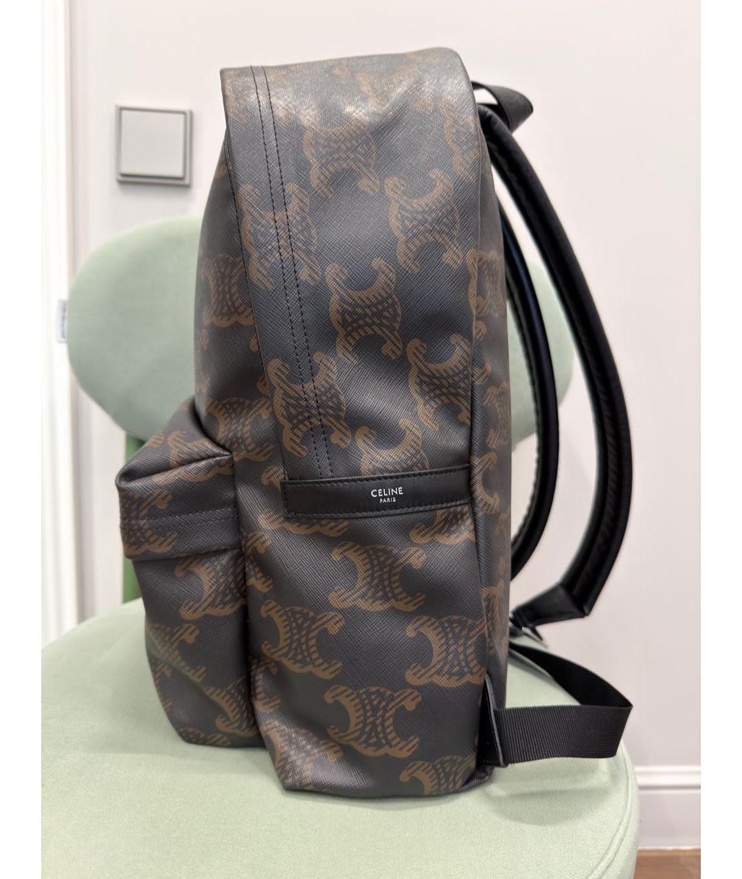 CELINE Коричневый рюкзак, фото 3