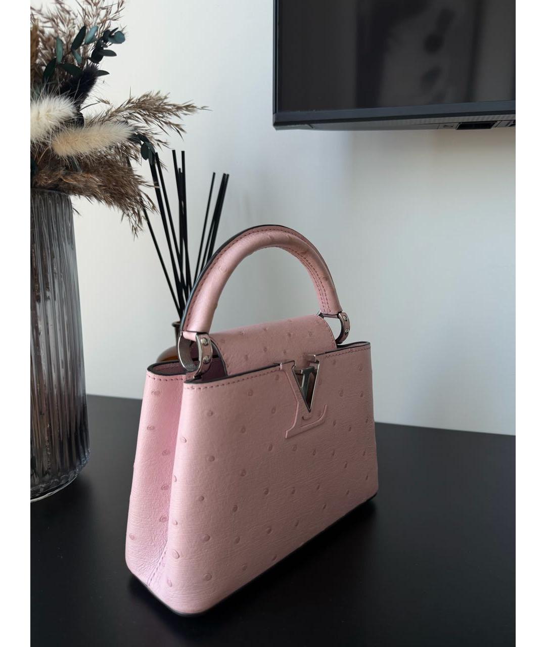 LOUIS VUITTON Розовая сумка с короткими ручками из экзотической кожи, фото 2