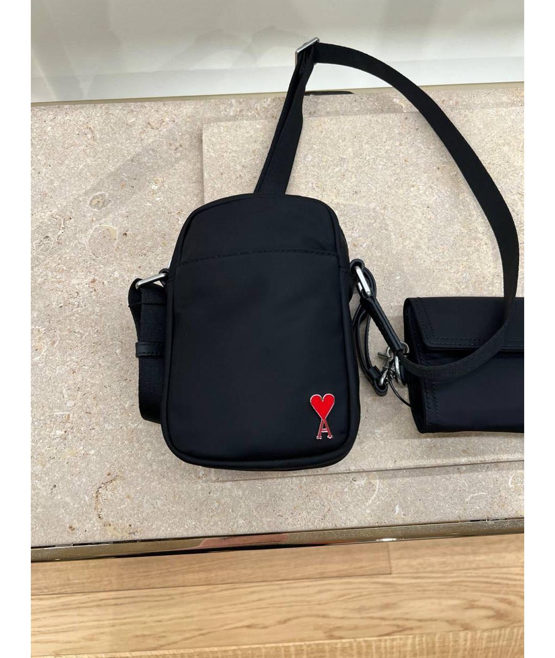 Ami Paris Черная сумка на плечо, фото 3