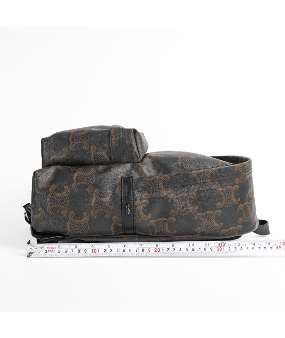 CELINE Коричневый кожаный рюкзак, фото 3