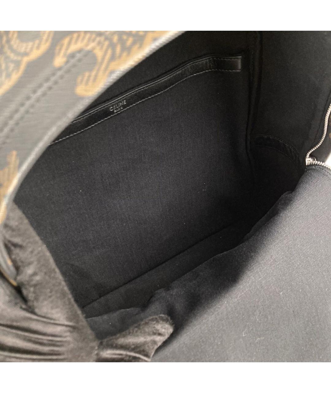 CELINE Коричневый кожаный рюкзак, фото 2