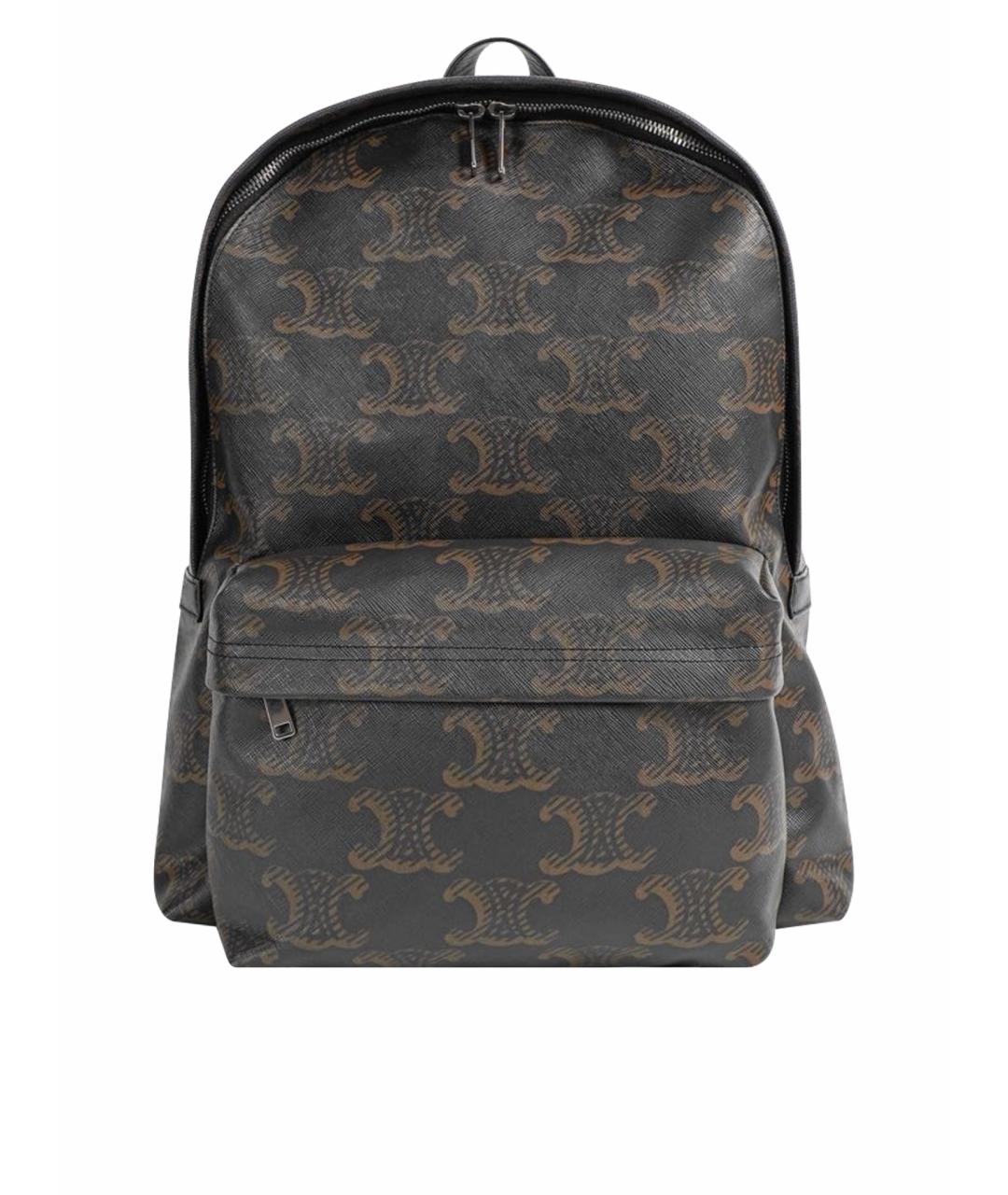 CELINE Коричневый кожаный рюкзак, фото 1