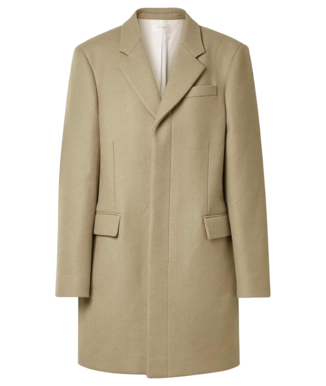THE ROW Бежевое шерстяное пальто, фото 1
