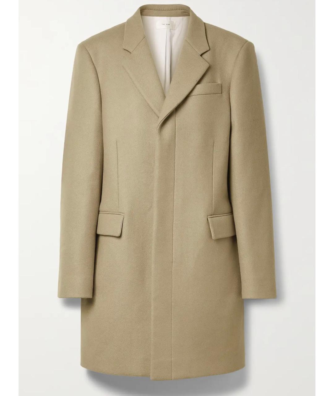 THE ROW Бежевое шерстяное пальто, фото 6