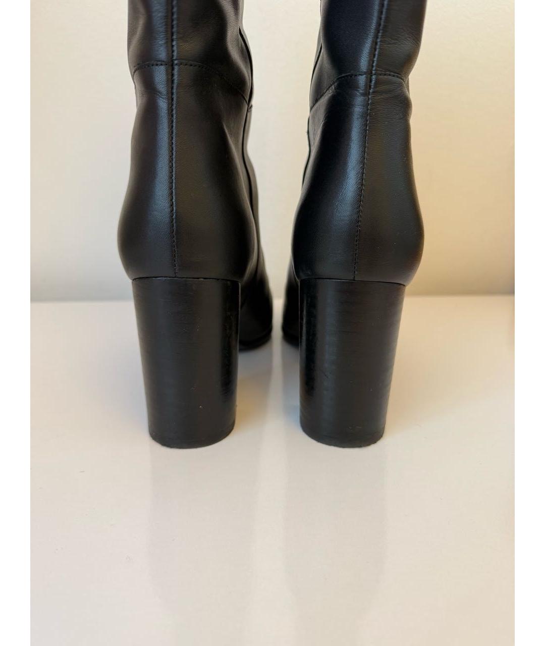 MAJE Черные кожаные сапоги, фото 4