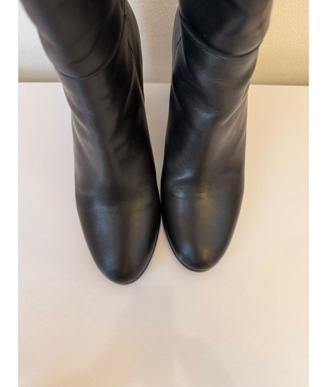 MAJE Черные кожаные сапоги, фото 3
