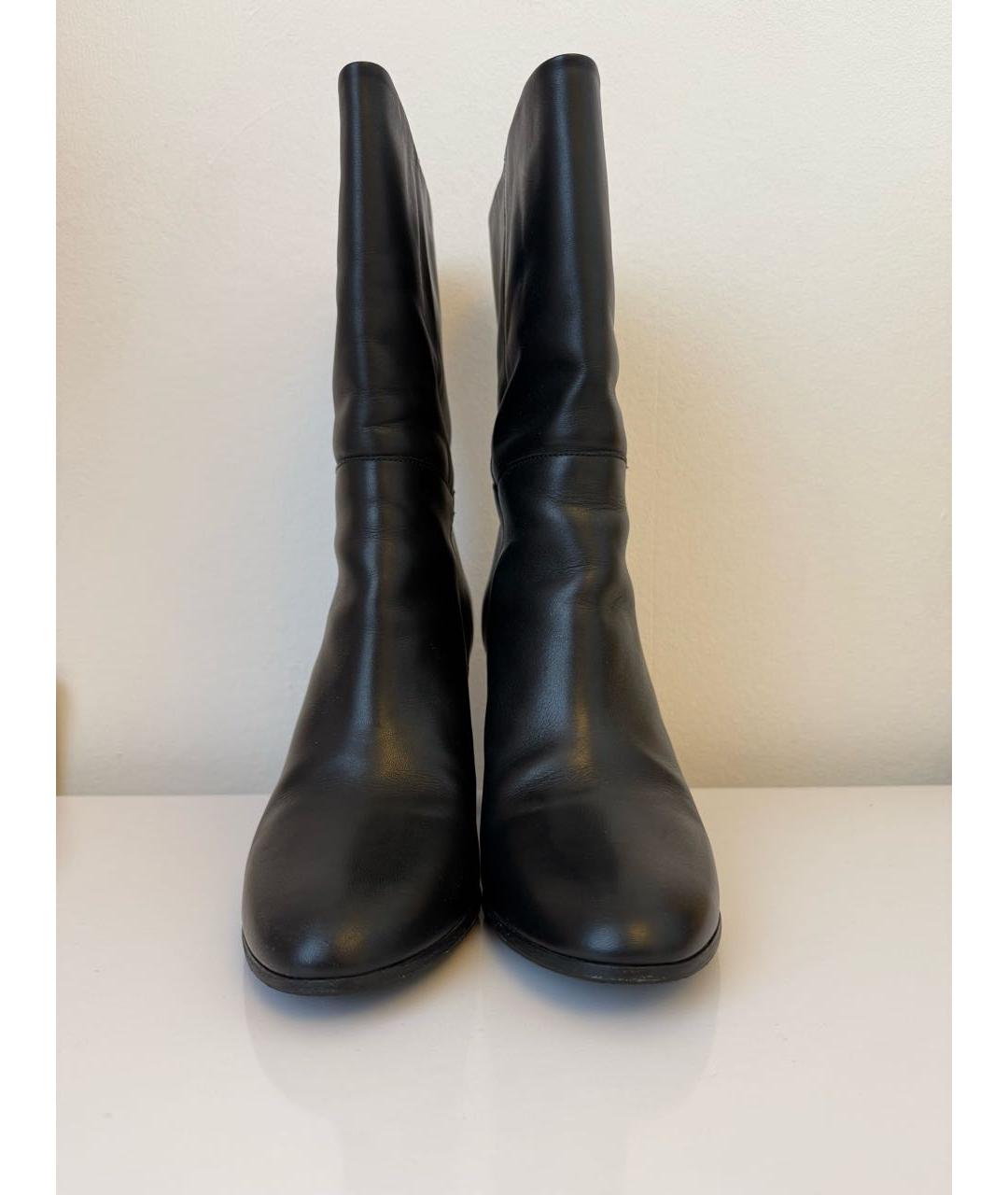 MAJE Черные кожаные сапоги, фото 2