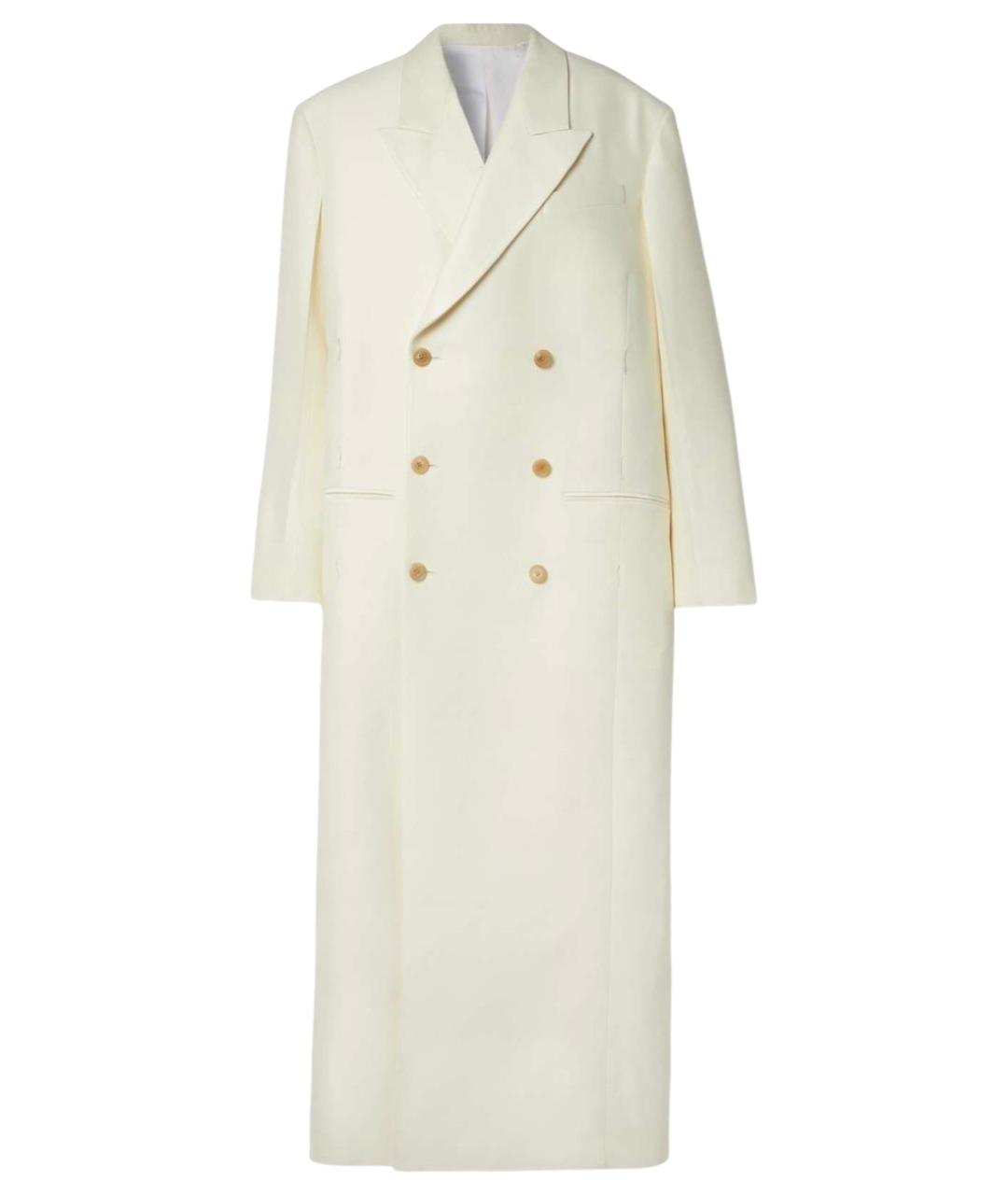 THE ROW Бежевое шерстяное пальто, фото 1