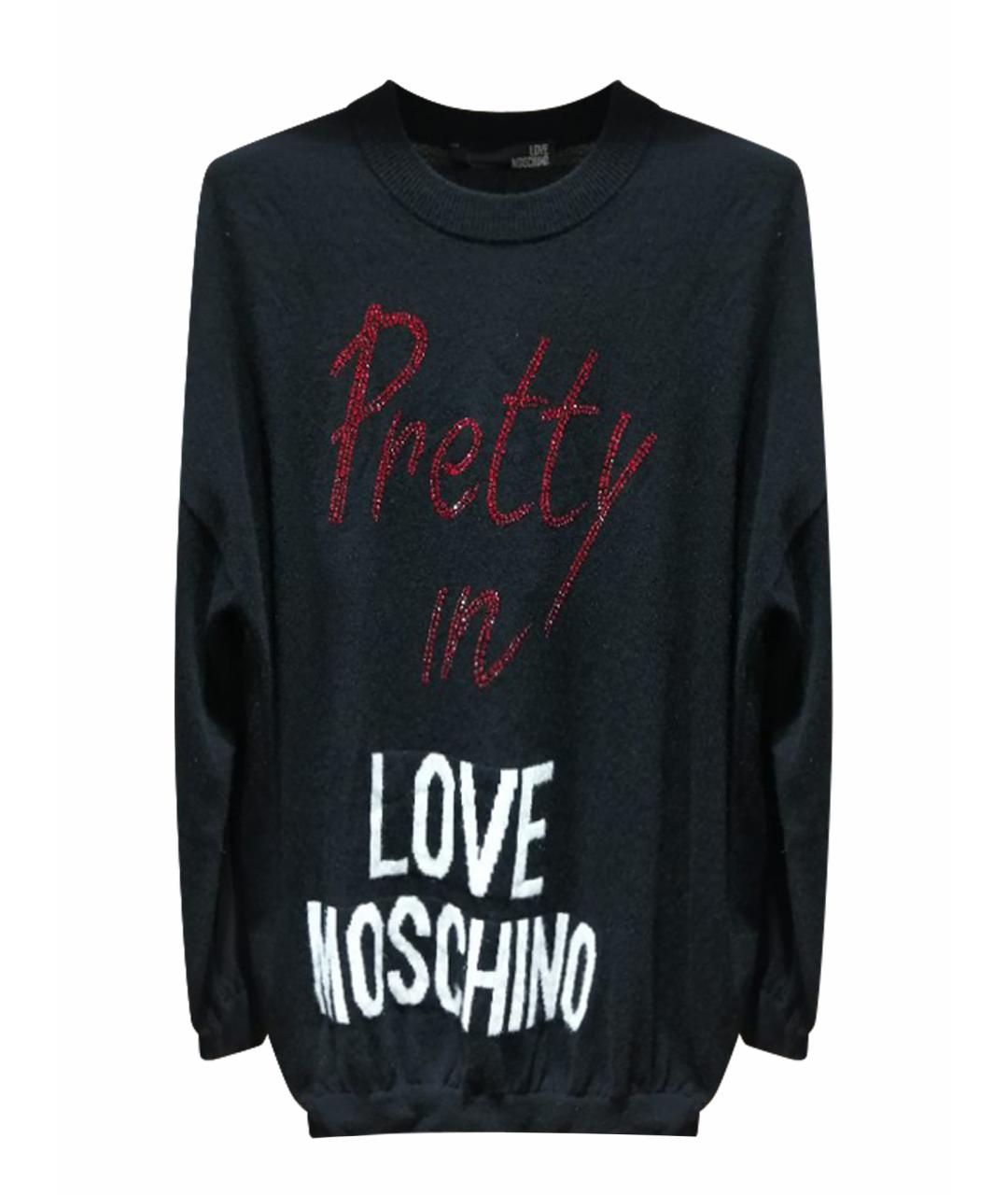 LOVE MOSCHINO Черный джемпер / свитер, фото 1