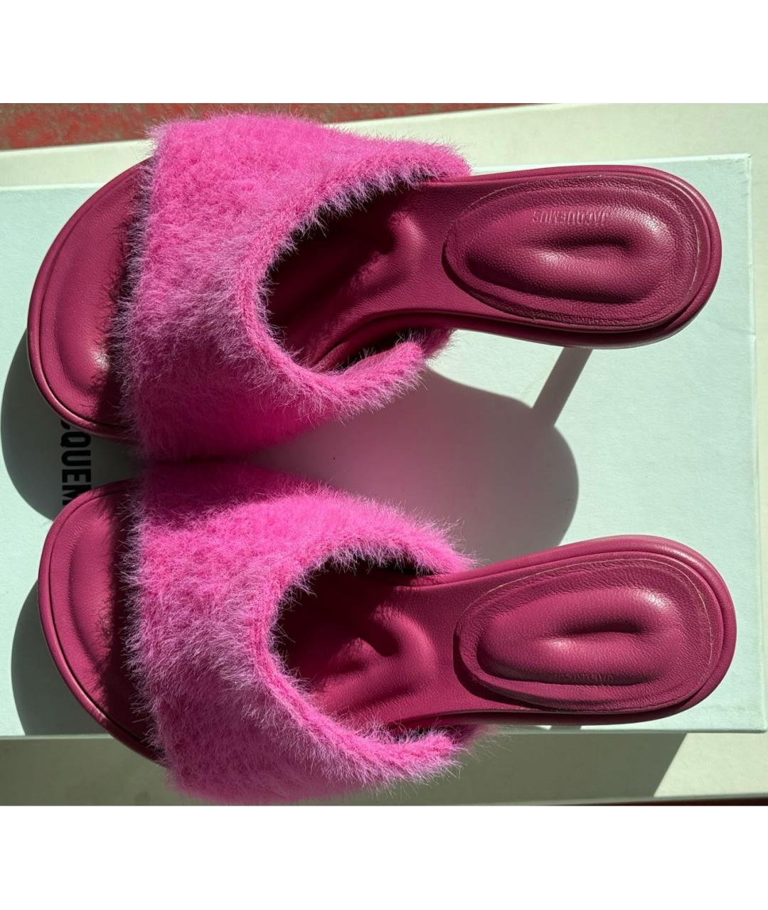 JACQUEMUS Черные кожаные мюли, фото 3