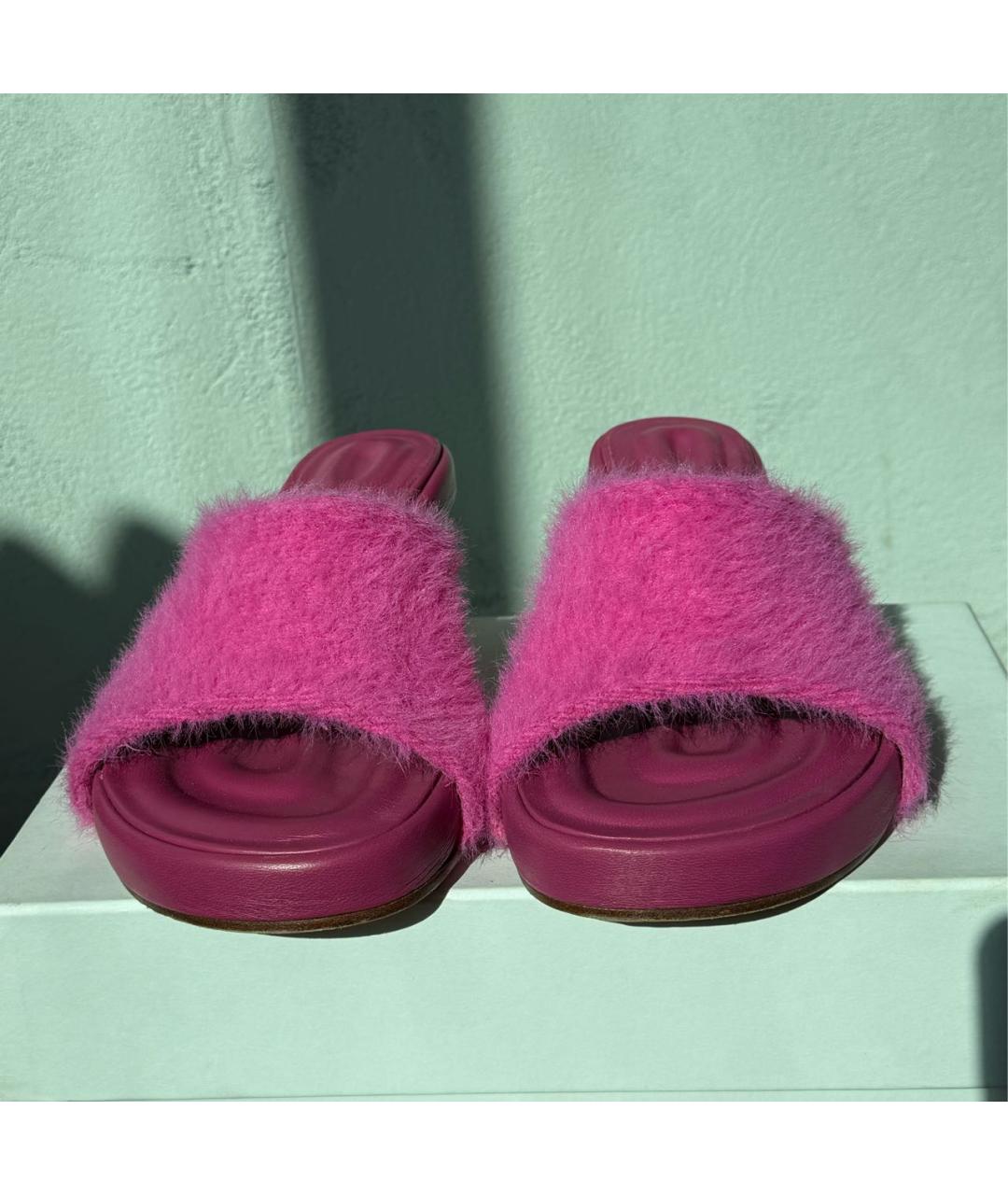 JACQUEMUS Черные кожаные мюли, фото 2