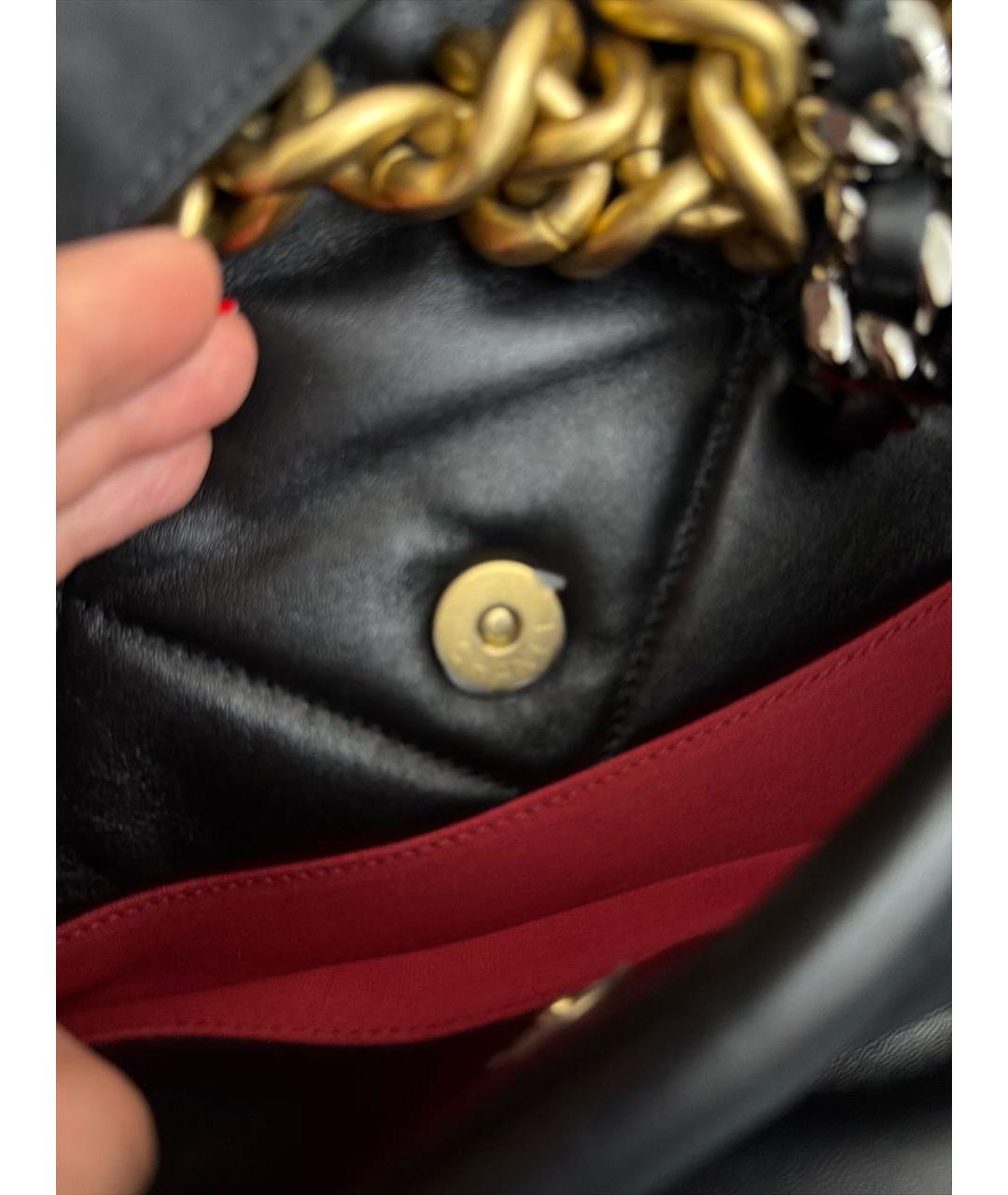 CHANEL Черная кожаная сумка через плечо, фото 7