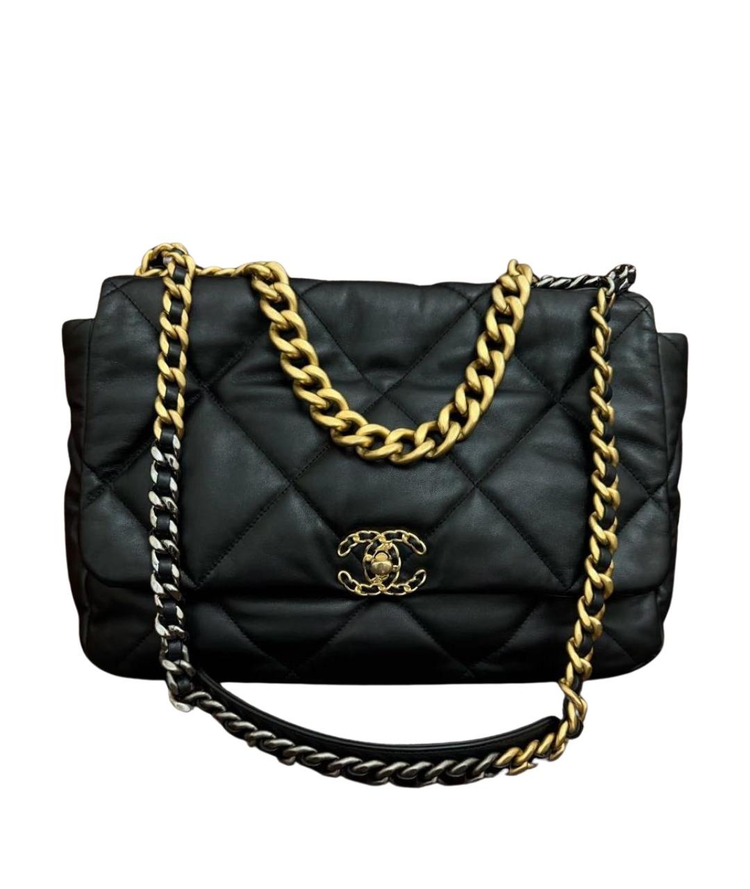 CHANEL Черная кожаная сумка через плечо, фото 1