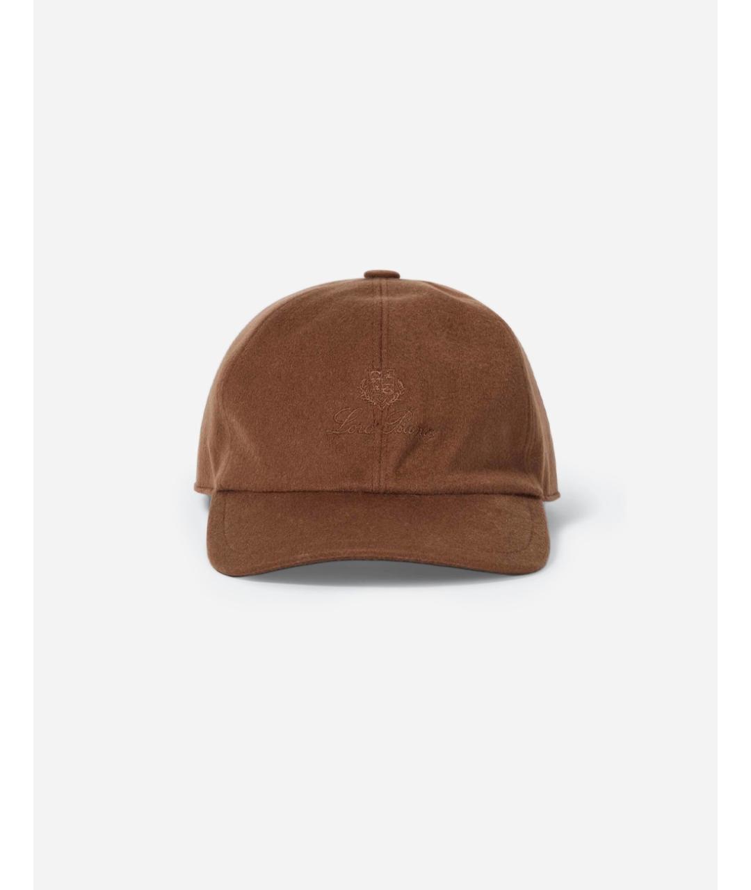 LORO PIANA Коричневая кашемировая кепка/бейсболка, фото 5