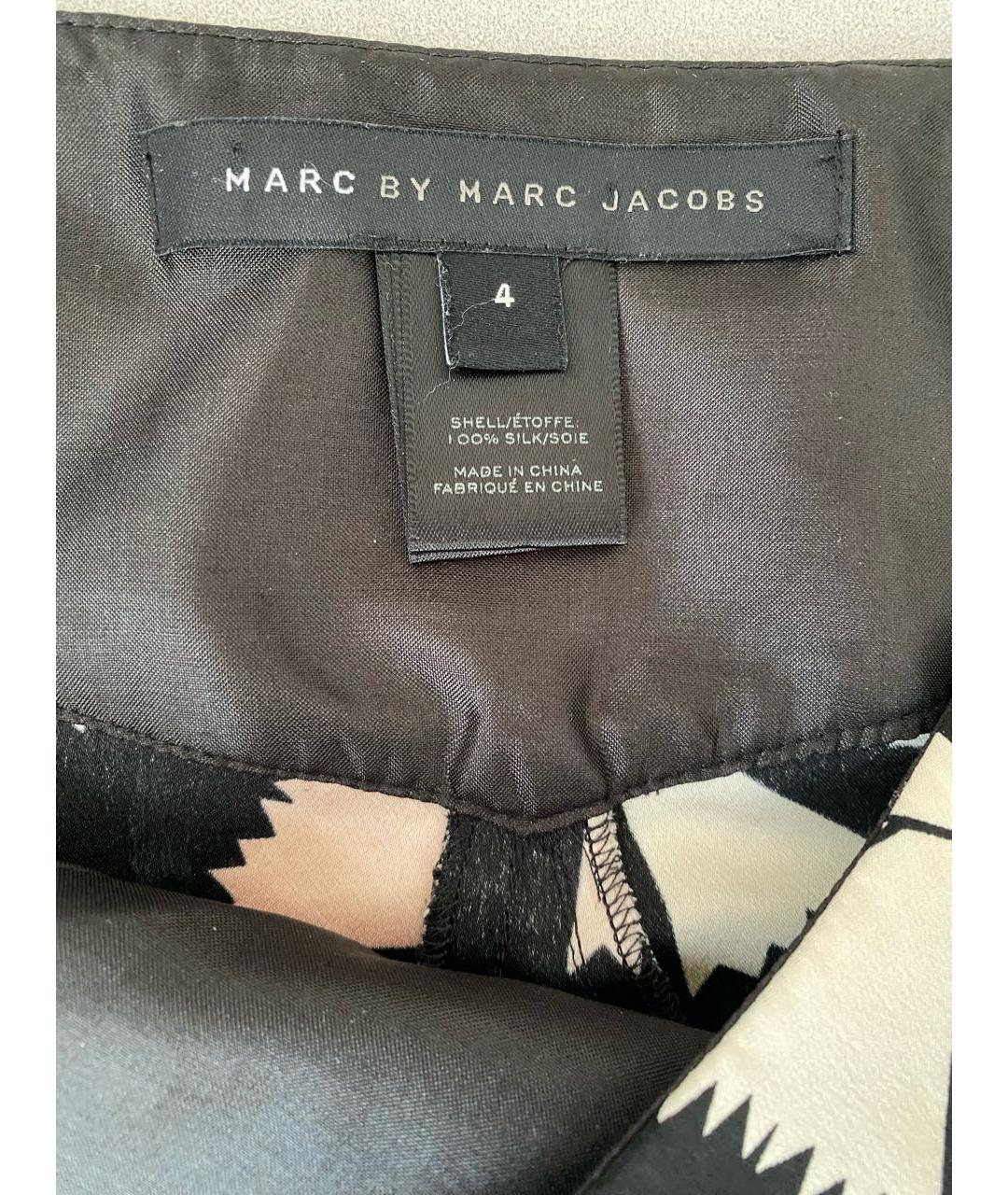 MARC BY MARC JACOBS Черная шелковая юбка мини, фото 4