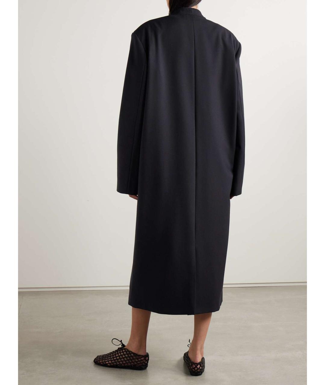 THE ROW Темно-синее шерстяное пальто, фото 4