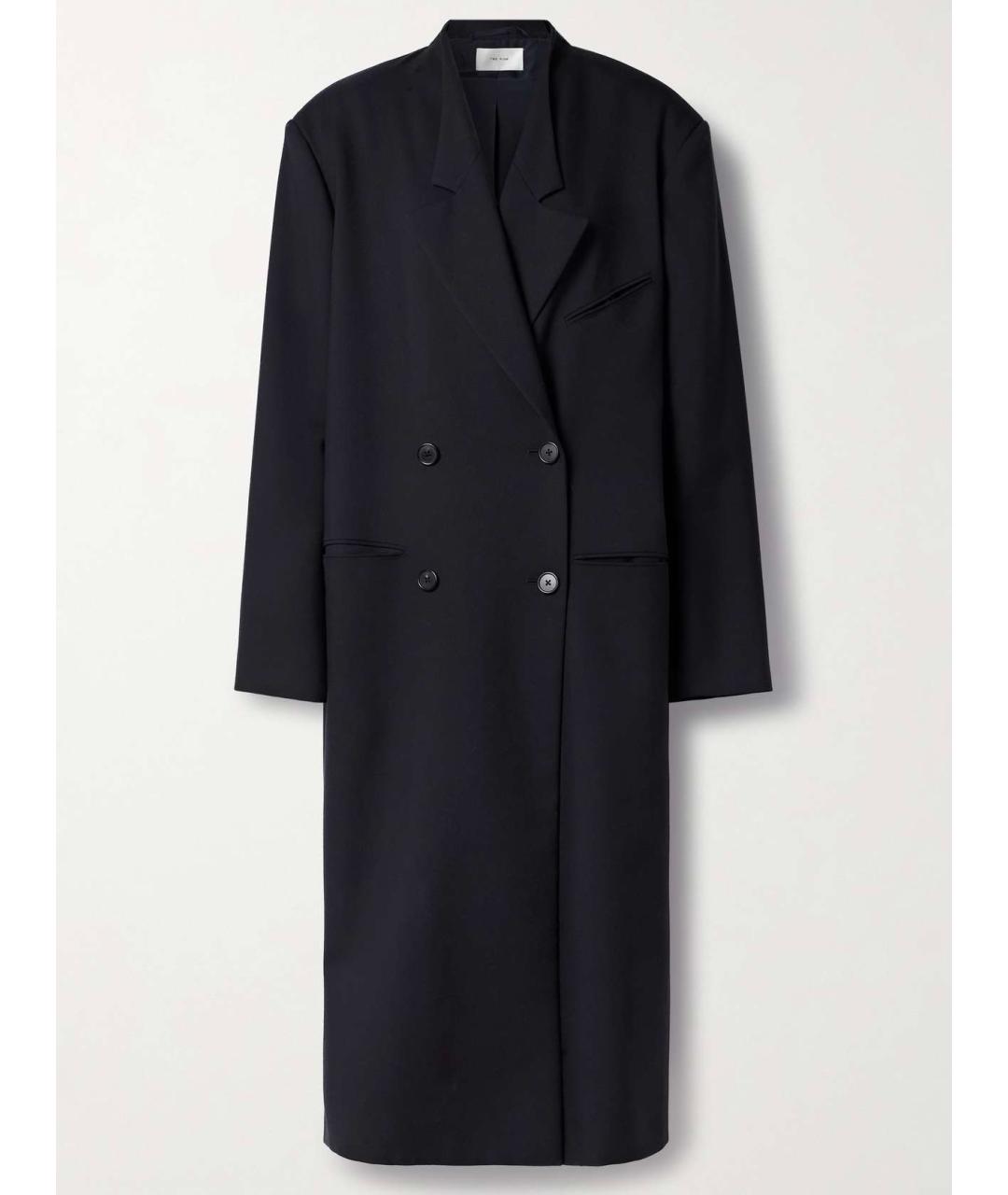 THE ROW Темно-синее шерстяное пальто, фото 6