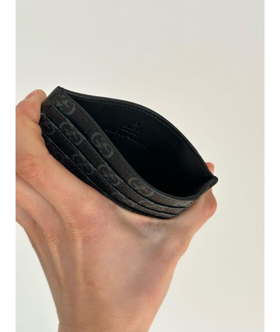 GUCCI Черный кожаный кардхолдер, фото 4